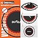 DH FitLife Fitness Indoor Trampolin klappbar ohne Installation | Ø102cm 40 Zoll Mini Trampoline | Tragfähigkeit 150 KG | 4 verstellbare Handgriffstufen | Stabiler und leiser