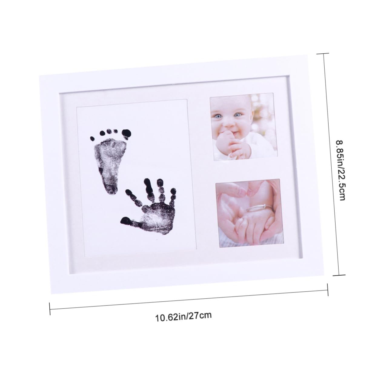 Yardwe Handprint Photo Frame Footprint Picture Frame Desktop Decor Fine Texture for Home Office