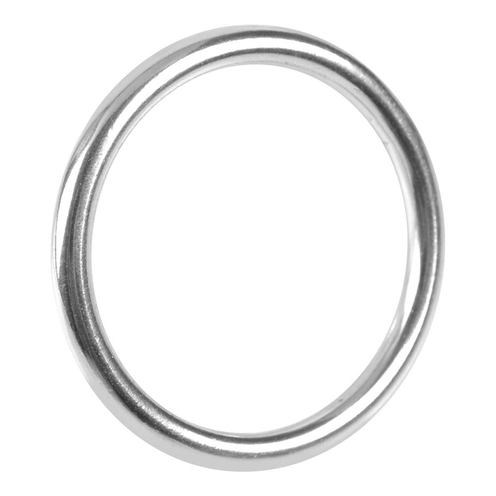 Anello in acciaio inossidabile saldato lucido O Ring per guinzaglio cane cintura campeggio