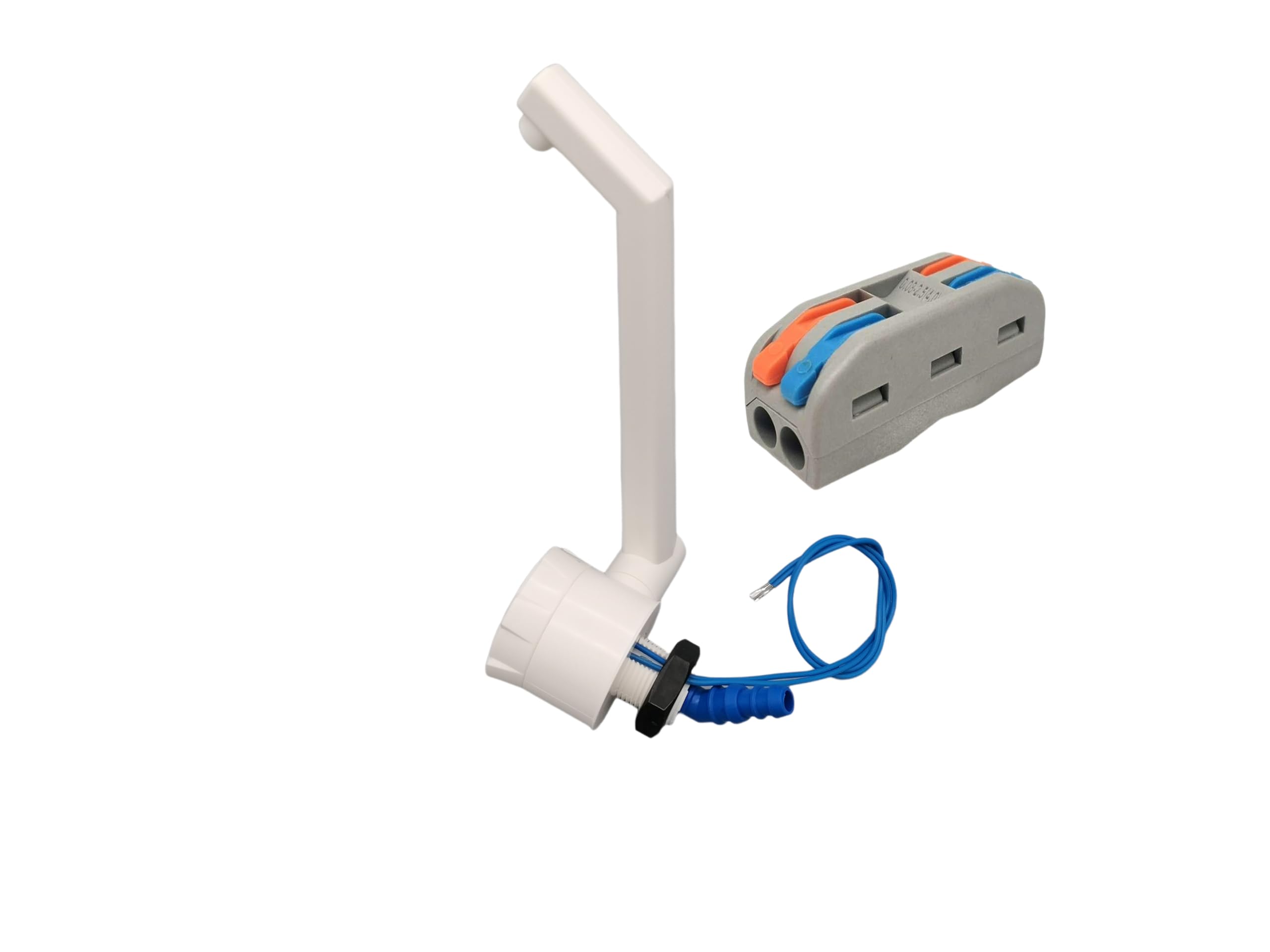 CR-MOESANCO® Kit Robinet Universel avec Connecteur pour Caravane, Camping-car, Bateau, Matériau en Nylon, Couleur Blanche