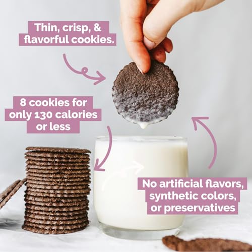  Dewey's Bakery Brownie Crisp Moravian Cookie Thins, Low Calorie Snack for Health-conscious Consumers, Perfect for Snack