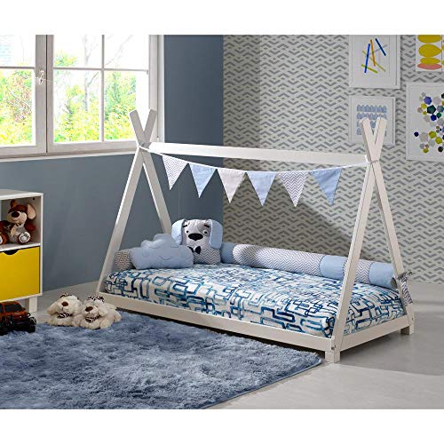 Mini Cama Montessoriano Soninho em Madeira Meninos Casatema