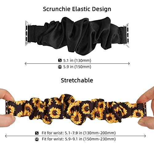 Meideli Compatible with Apple Watch Strap Scrunchie - Image 2