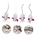 FRCOLOR 6pcs Plush Mouse Cat Chewing Toy Interactive Kitten Playthings Compact Treat Toys for Teething and Engaging Indoor Fun Soft Design for