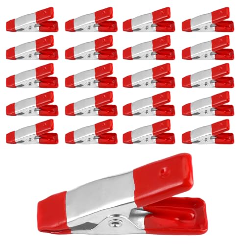 20 Pezzi Morsetti a Molla In Acciaio,5,2x 2.6 x 1