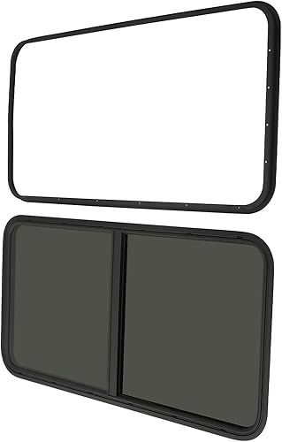 Miniatura 6 de Ventana de caravana, 24 pulgadas de ancho x 20 pulgadas de alto, deslizador horizontal de lágrima, ventana universal para RV con pantalla compatible