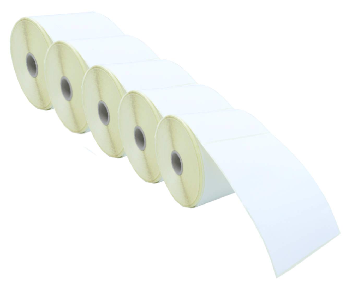 Rouleaux de 500 étiquettes autocollantes blanches - Pour imprimantes thermiques ArgoxCitizen, Datamax, Intermec, Monarch ,Godex, Sato , TSC, Zebra- 100 x 150 mm - LOT DE 5 rouleaux / 2500 étiquettes