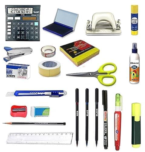 Image of Stationery kit for Home Office use- Proffesional Student kit Set of 22 Items