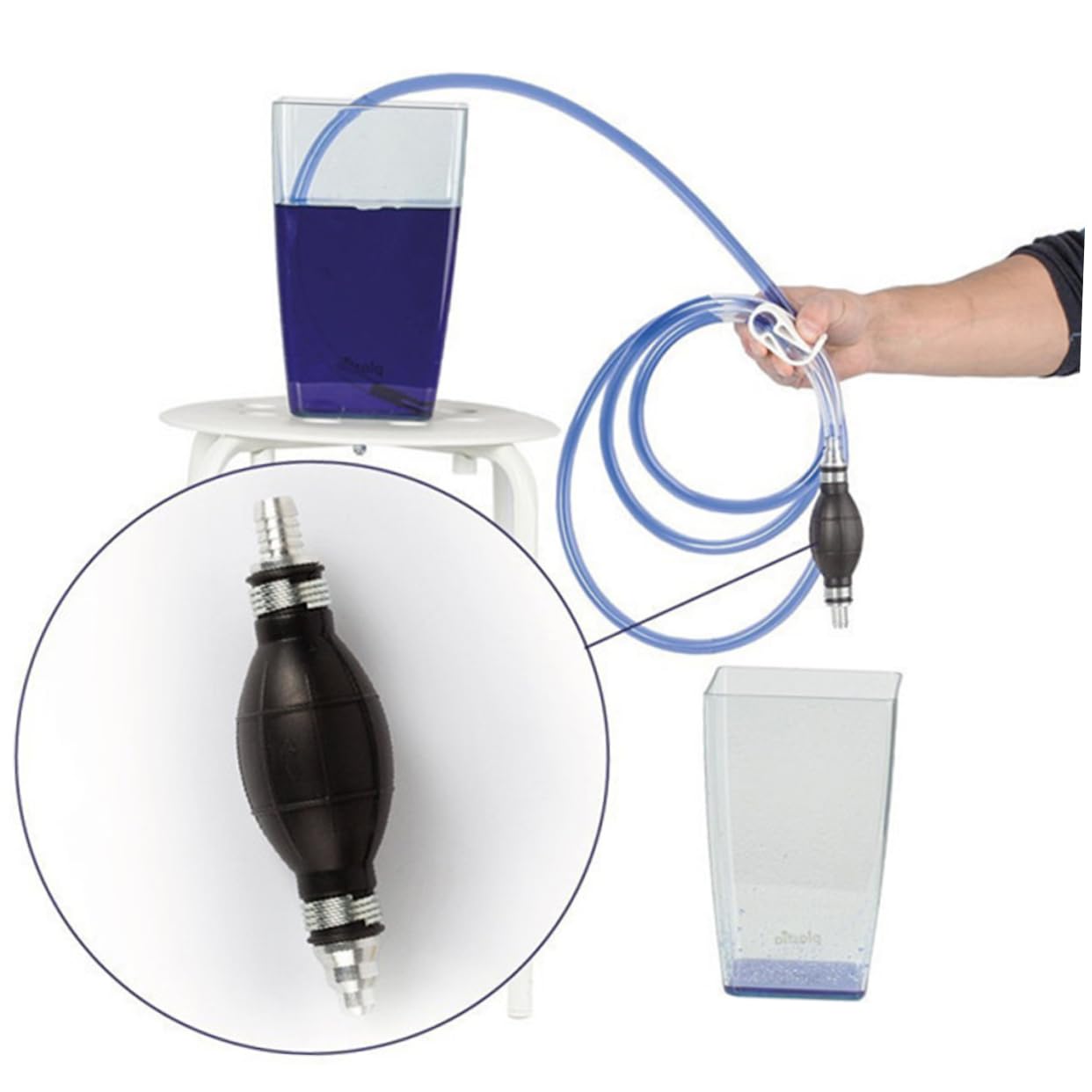 Manuelle Wasser Saugschlauch Auto Aquarium Saugpumpe Siphonpumpe Wasseraustragung Saugschlauch Siphon Wasserabsaugung