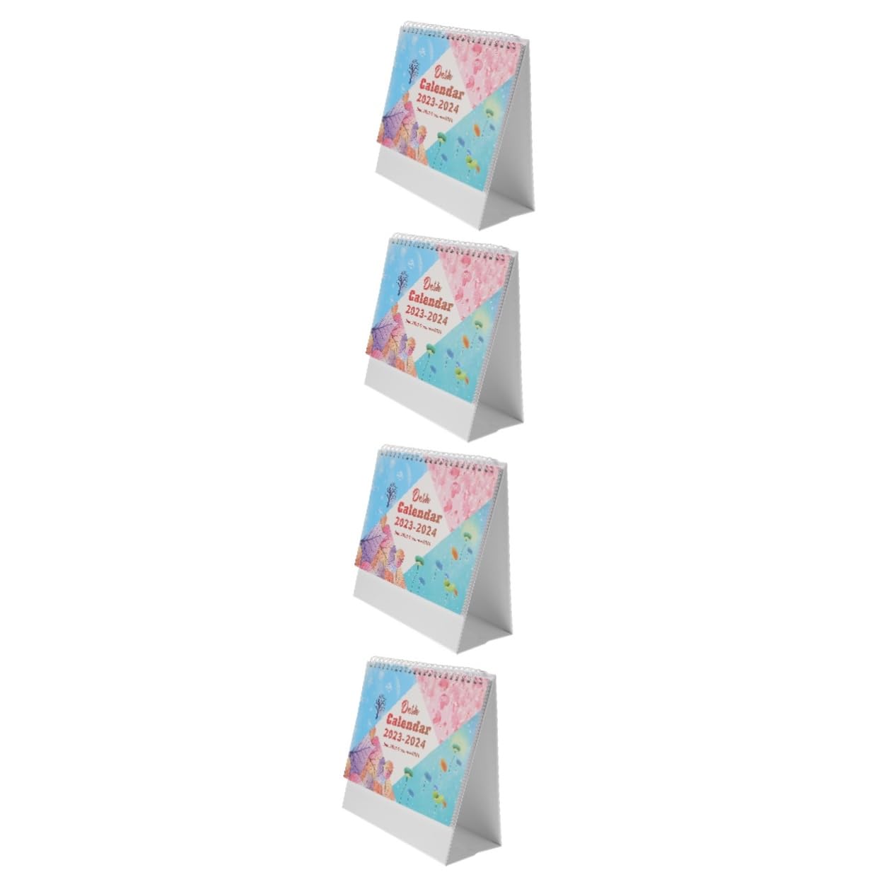 Lurrose 4stücke Tischkalender Englischer Desktop-kalender Mit Countdown-ornament Für Büro Und Zuhause Monate Modernes Design Für Planung Und Organisation