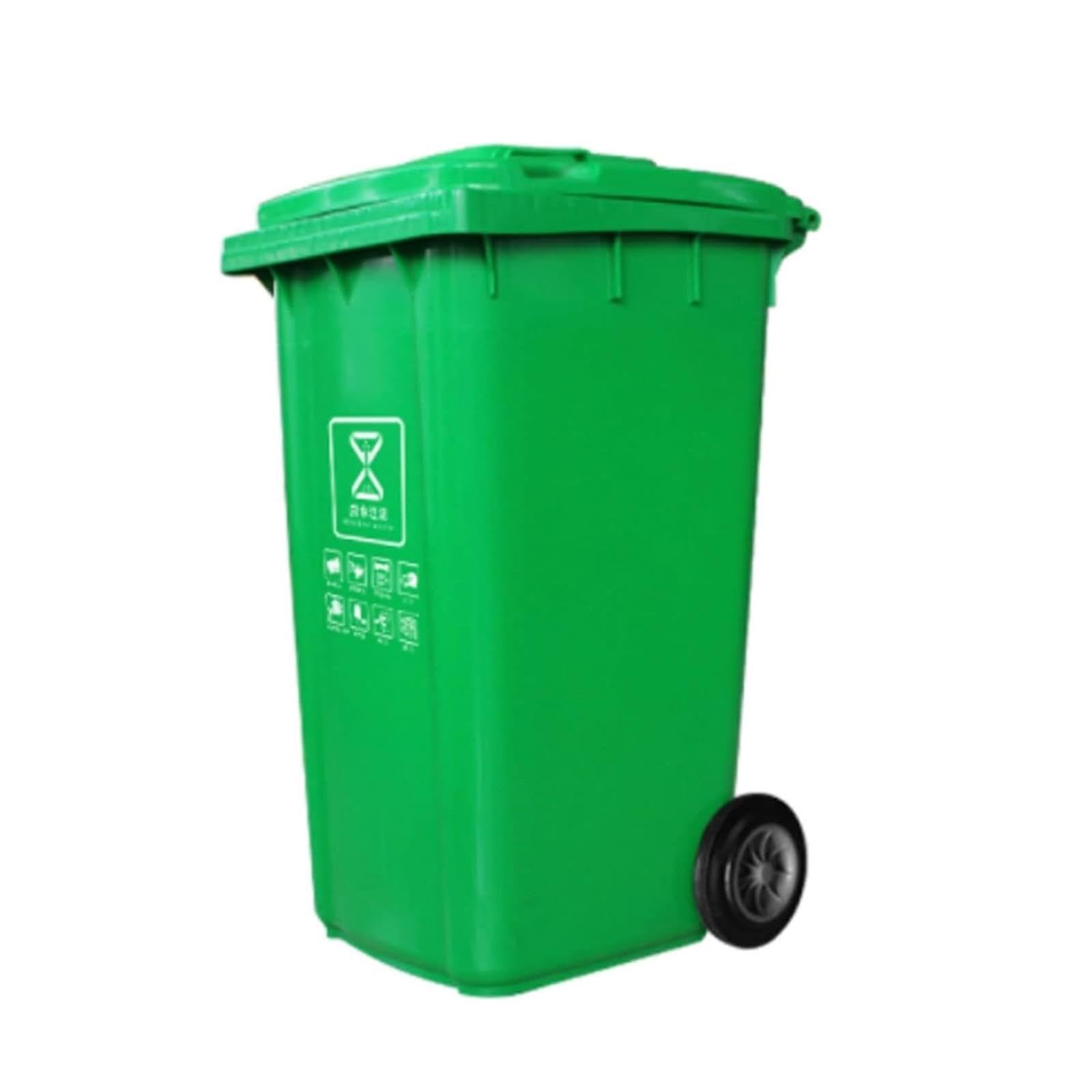VITIWEDTY 100L/120L/240L Large Capacity Thickened Garbage Bin for Home, Outdoor, Restaurants, and Offices (A 240L)