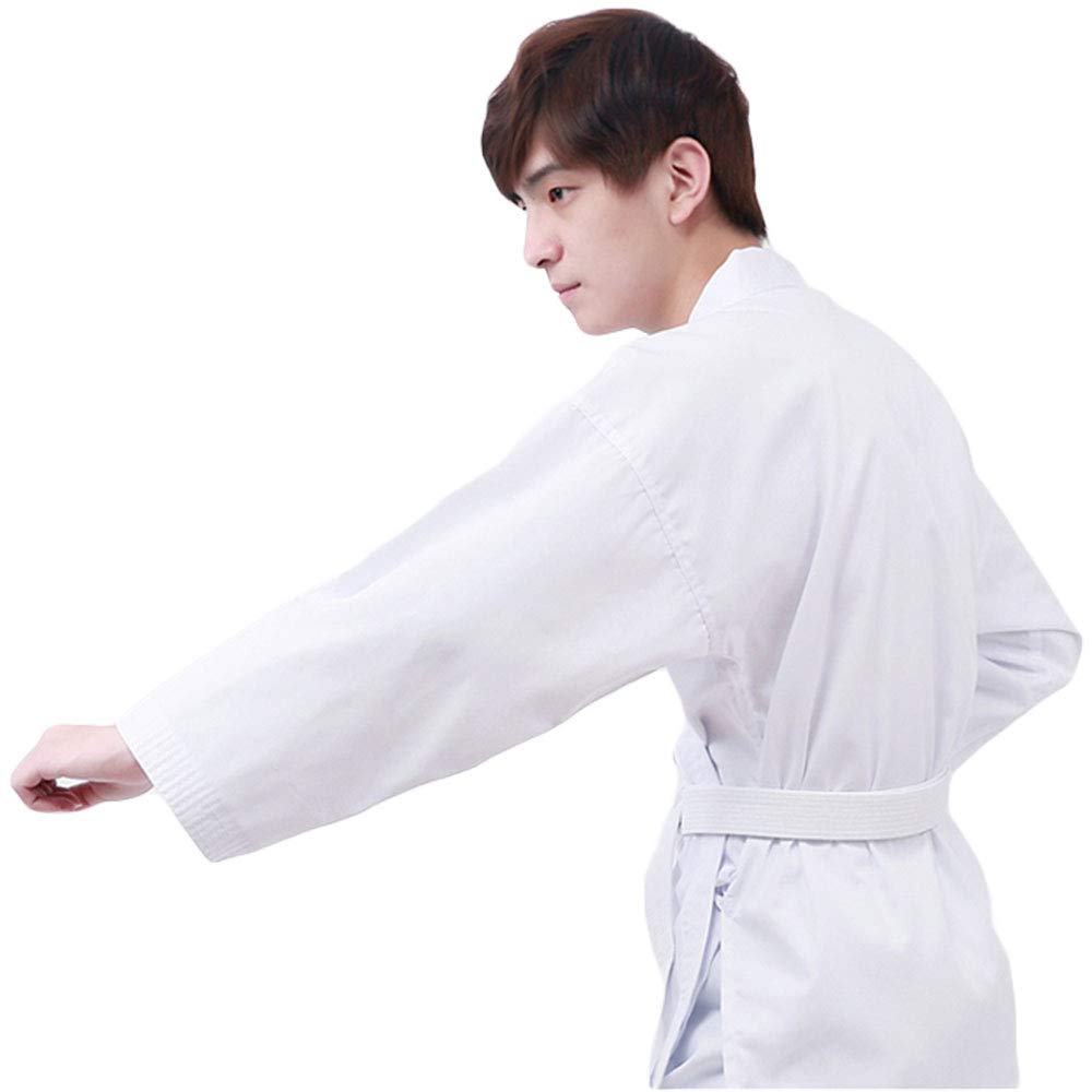 G-LIKE Karate Judo Anzug Kleidung - Kampfkunst Judogi Aikido Keikogi Jiu Jitsu Taekwondo Bando Kung Fu Outfit Training Uniform Kostüm Set Jacke Hose Freier Gürtel für Männer Frauen Kinder