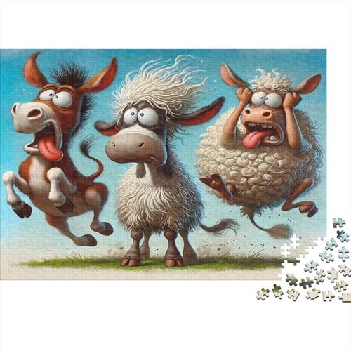 Puzzle de 1000 piezas de caricatura divertida para relajarte y sonreír en el hogar