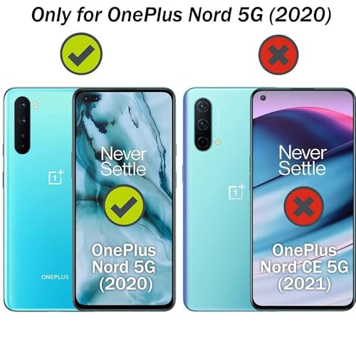 Image of TheGiftKart Genuine Leather Finish Back Cover Case for OnePlus Nord 2020 | ShockProof Design | Raised Edges for Camera & Screen Protection | Stunning Minimalist Design Case (MagSafe Compatible, Brown)