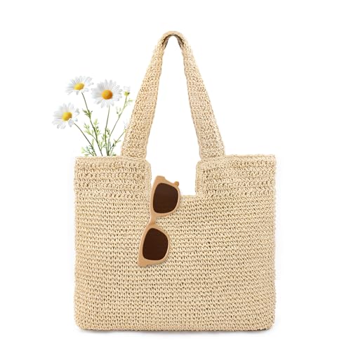 Bolso de playa grande boho para mujer con forro impermeable miniatura 1