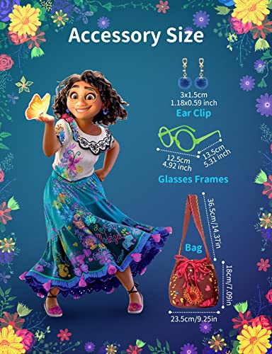 Kitimi Vestito Costume Encanto Mirabel Bambina con...