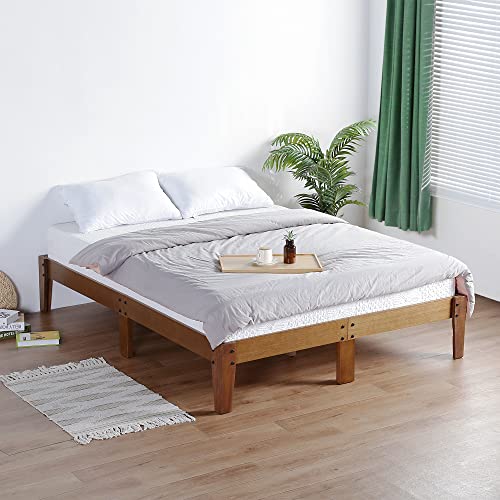 Olee Sleep 14Inch Smart Wood Platform Bed Frame Queen Natural #TOP2