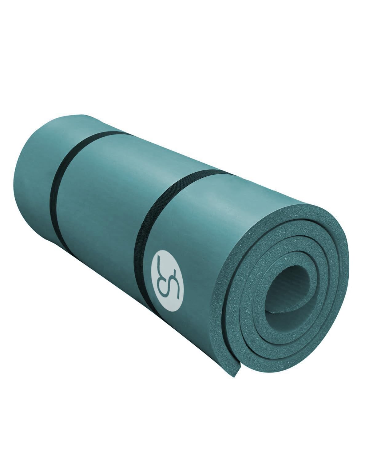 Esterilla Fitness Gruesa 15mm 183cm x 61cm NBR Esterilla Yoga Antideslizante para Yoga Pilates Gimnasia Fitness