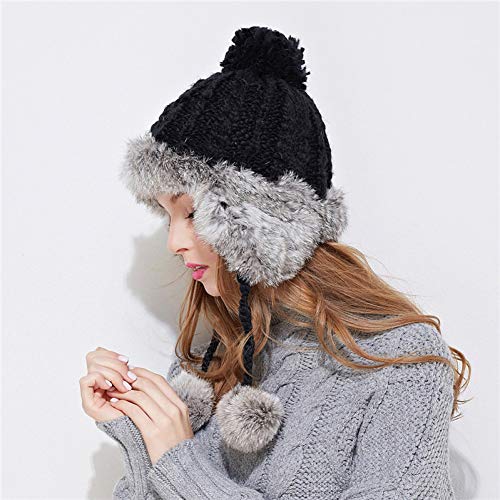 Bonnet tricoté oreillettes pour le ski et les balades en ville