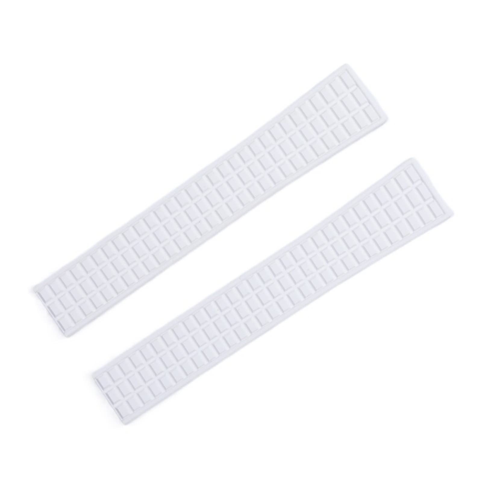 Bracelet montre caoutchouc FKM blanc 18mm anti-poussière pour remplacer Aquanaut 5067A