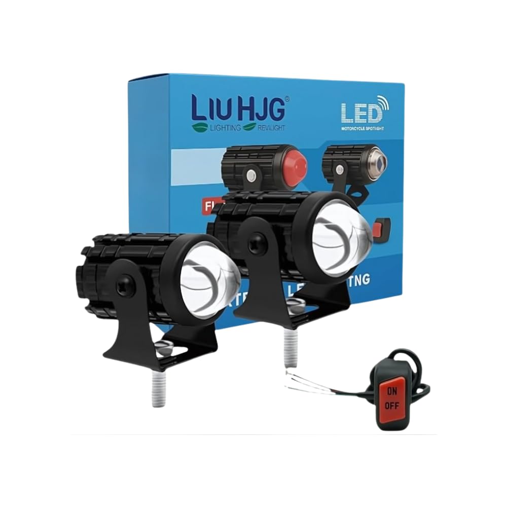 LIU HJG Mini Driving Yellow White And Red Devil with Flashing Fog Lamp Motorbike, Car LED (12 V, 36 W) (Universal For Bike, Universal For Car, Pack of 3)-image-20