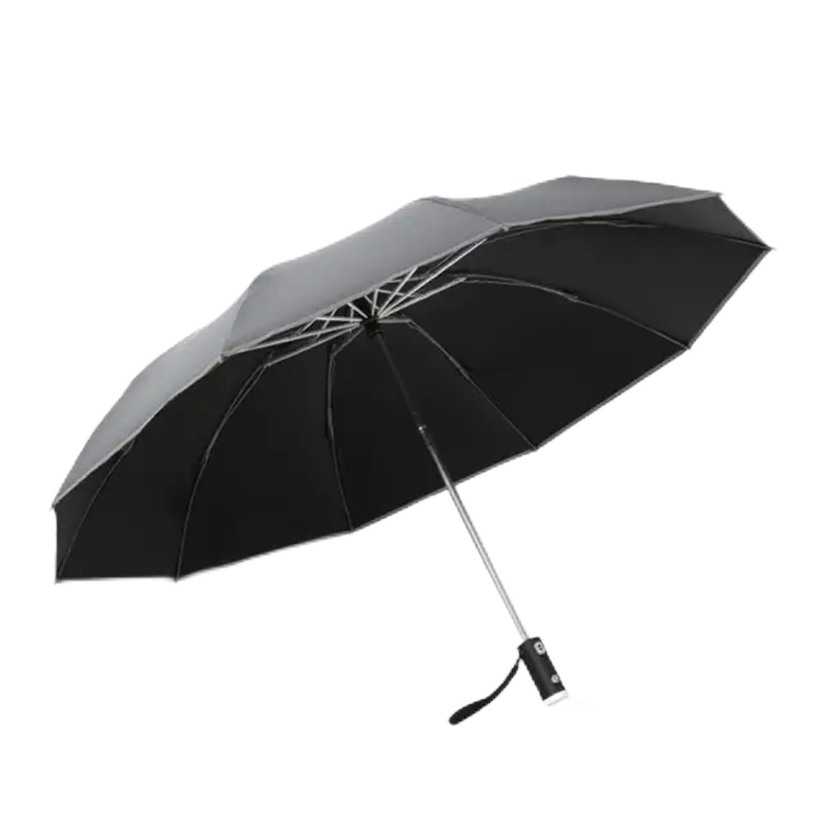 Parasol przeciwsłoneczny ochrona przed promieniowaniem UV w pełni automatyczny odwrócony składany parasol z latarką LED odblaskowy pasek parasole UV