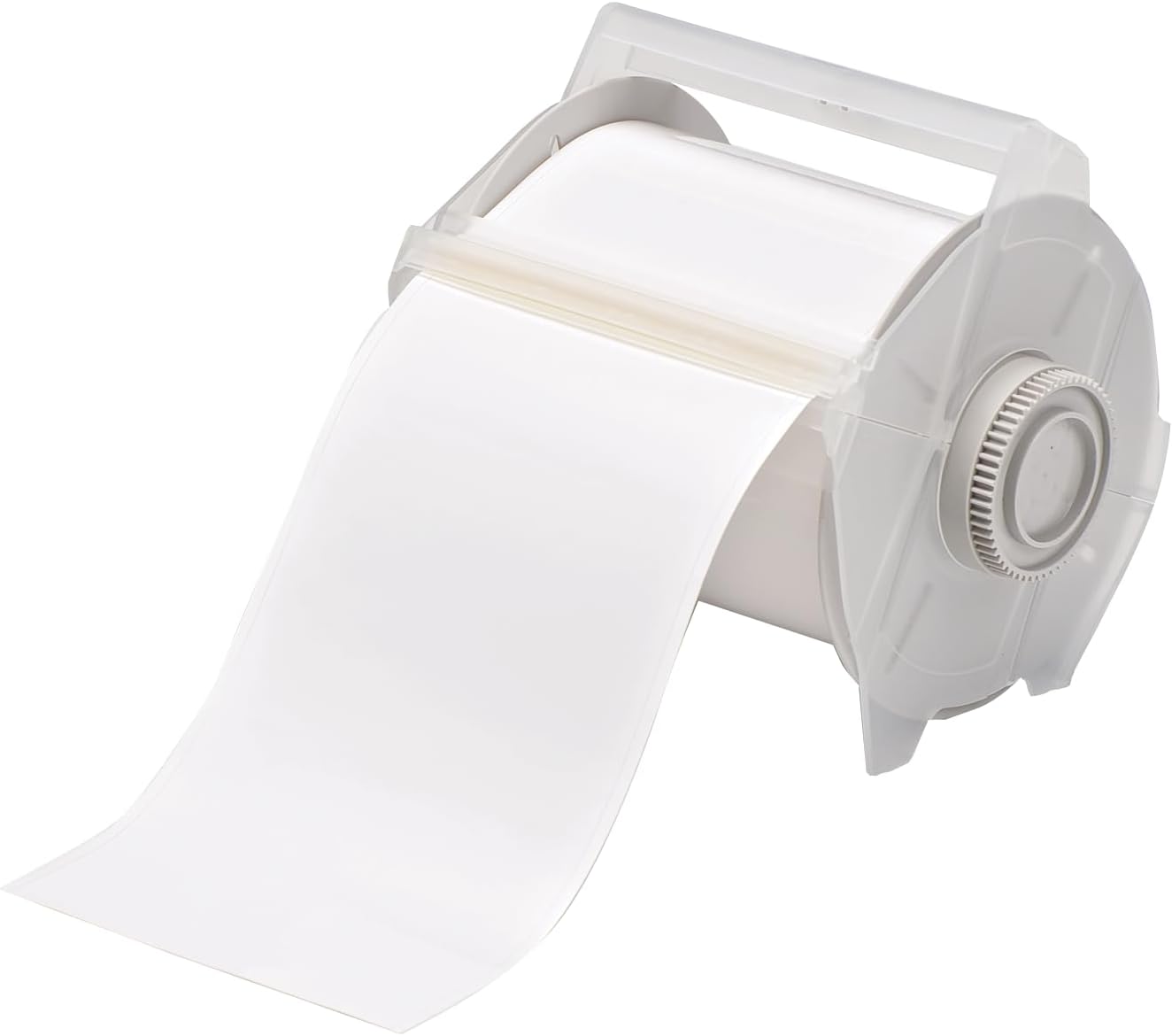 Brady High Adhesion Vinyl Label Tape (113109) - White Vinyl Film - Compatible with GlobalMark Industrial Label Printer - 100' Length, 4" Width