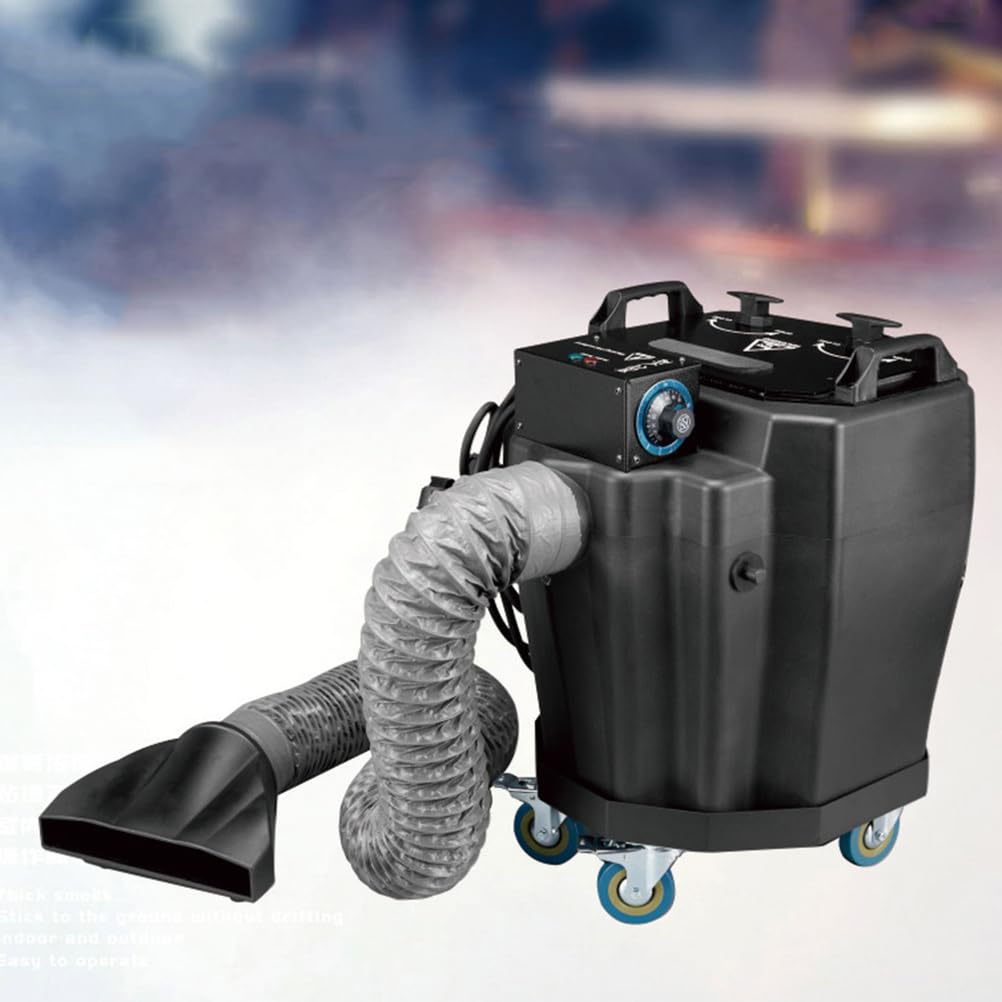 Máquina de humo de hielo seco de 6000 W con tubo y boquilla grande para escenario, boda, fiesta, DJ, concierto, Halloween, efectos duraderos