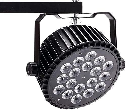 DELIBANG 18x10W Par Light,RGBW Stage Lights DJ Effect with DMX,Sound Activated for Club Bar Wedding Party Home