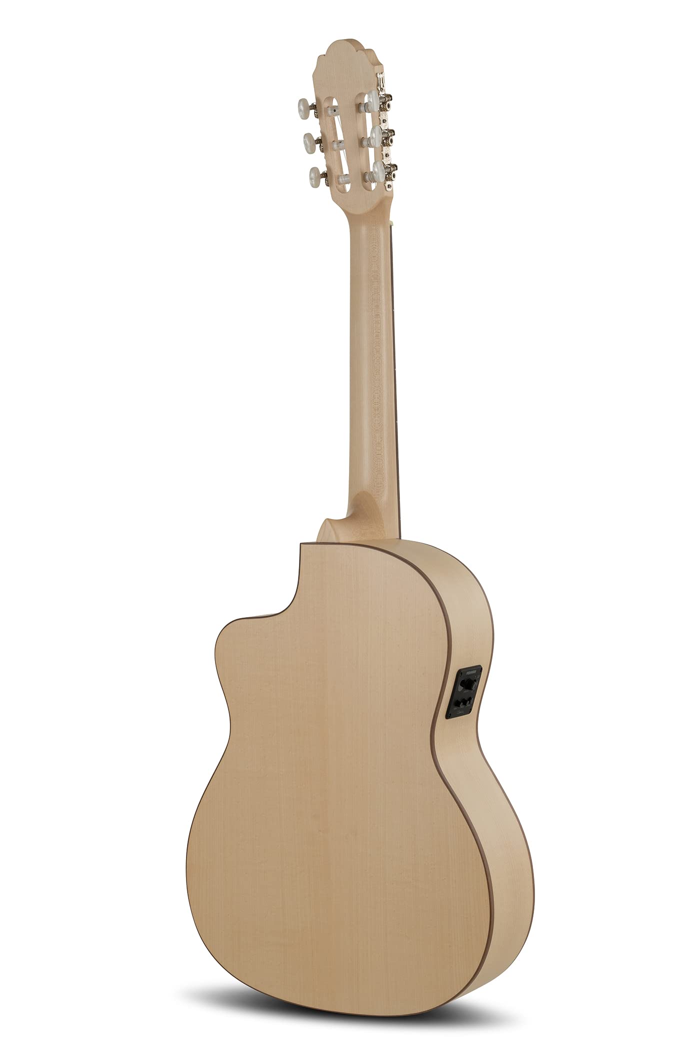GEWA chitarra classica elettro-acustica Pro Natura Silver Samba - con cutaway - tavola armonica in abete massello - fondo/fasce in acero - pickup Fishman - colore naturale