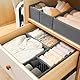 Braozaiw Schubladenorganisationen, Aufbewahrungsteiler Set, faltbare Stoff-Organiser für Kleidung, Unterwäsche, Socken, Kleidung Organiser