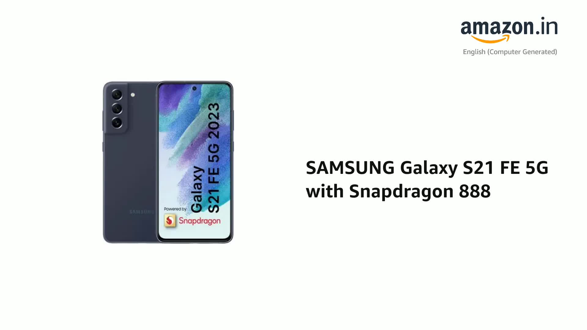 SAMSUNG Galaxy S21 FE 5G with Snapdragon 888 (8GB RAM, 128GB