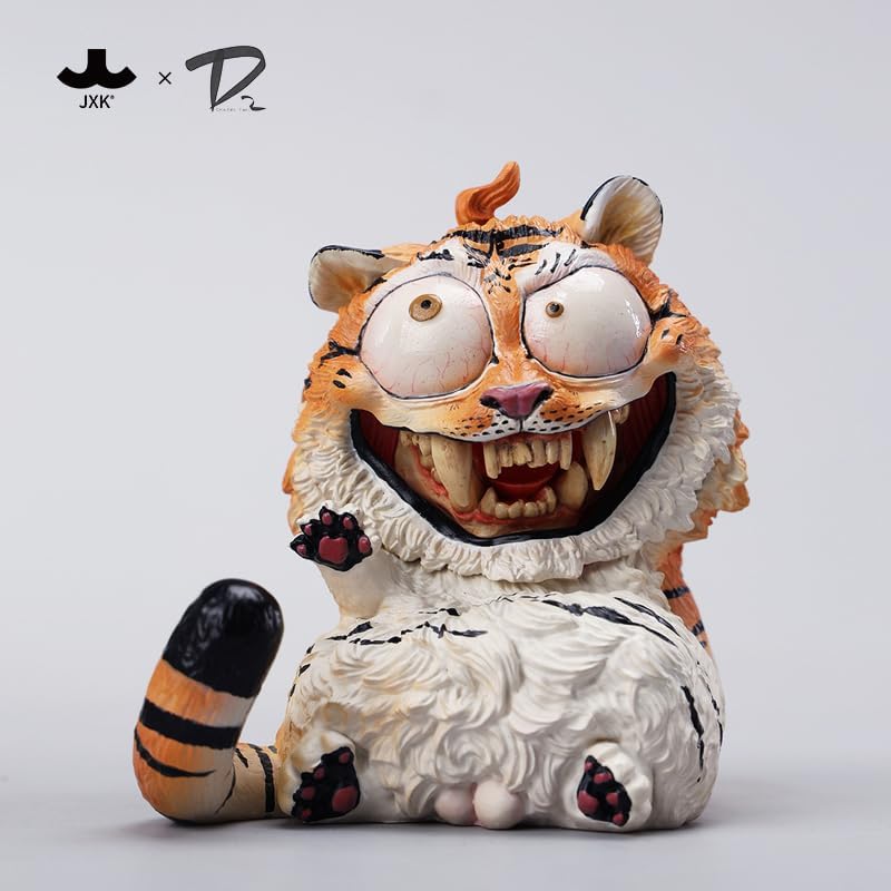 MMOS X JXK D2 Tiger Figurine The Chinese Zodiac Series Durable Polyresin with Intricate Details JXK Studio