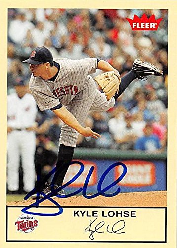 Sports Memorabilia Autograph Warehouse 245664 Kyle Lohse Autographed Baseball Card - Minnesota Twins 2005 Fleer - No. 231