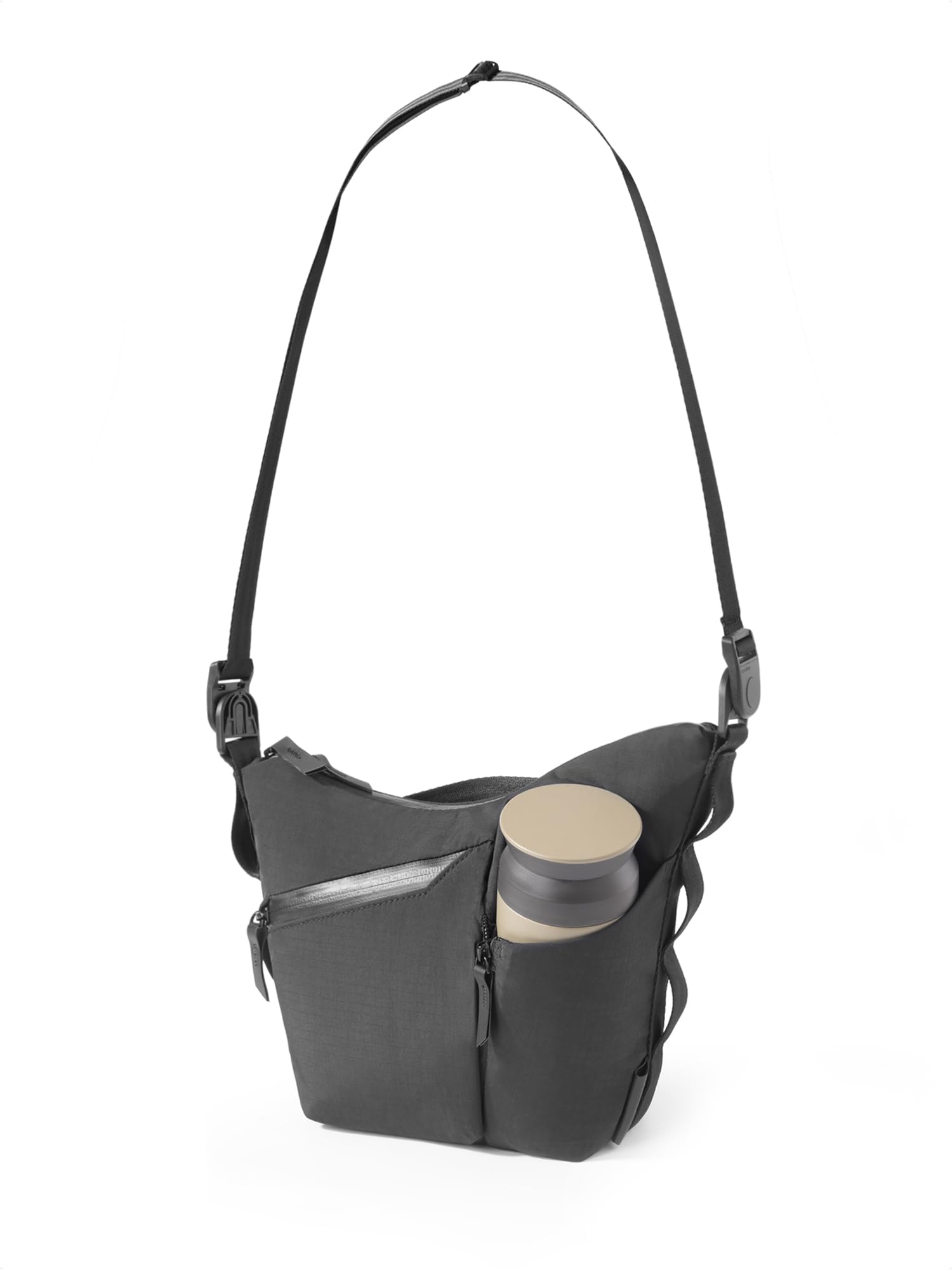 ALPAKA Flow Satchel Mini torba crossbody, wodoodporna torba na ramię, rozszerzalna kieszeń na butelkę, zamki błyskawiczne YKK, zapięcie na klucze