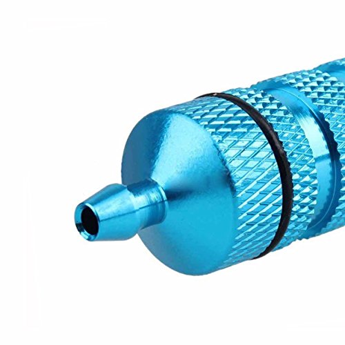 Sharegoo 3Pcs Rc Aluminum Nitro Fuel Filter Compatible With Hsp Traxxas 1/8 1/10 Nitro Car Buggy Truck -Blue #TOP4