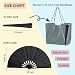 GeGeYa Large Folding Fan-Hand Fan Popping Fan for Line Dancing Clacking Fans for Boots On The Ground Dance, Party,Outdoor,Decoration (Black Glitter)