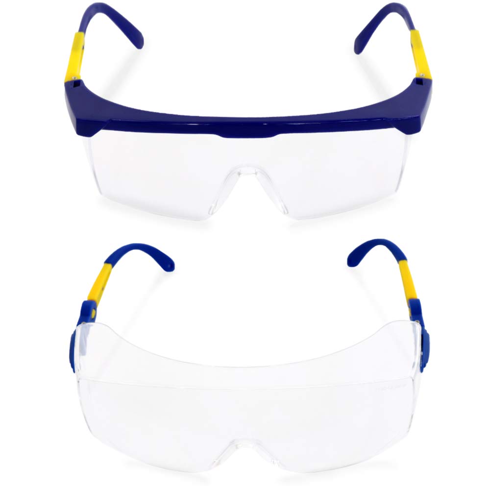 S&RSafety Glasses (2 Pairs) – ANSI Z87.1 & EN 166 Certified, Anti-UV & Scratch-Resistant Polycarbonate Lenses