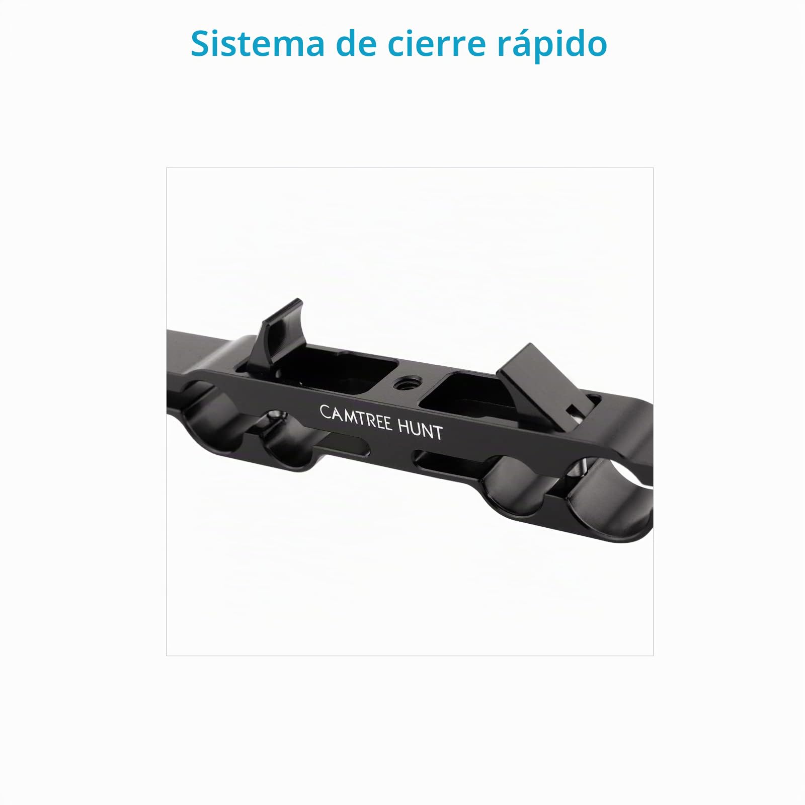 CAMTREE Hunt Set de manijas Roseta 15 mm/19 mm para rigs de Hombro | Compatible con varillas de 15 mm y 19 mm, con rosetas para ajuste de posición de las manos en rigs de cámara.