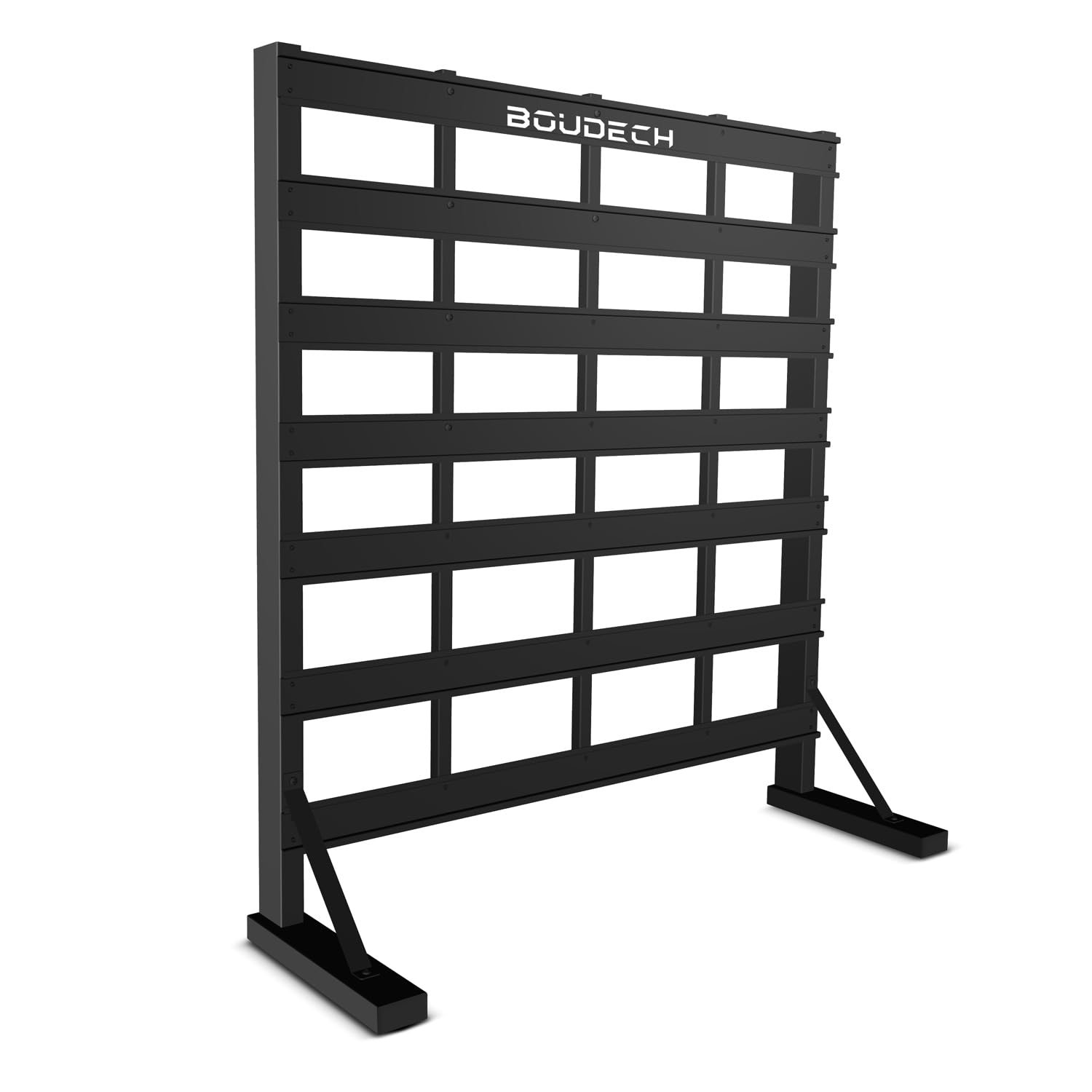 BOUDECH Pal Basic - Scaffale da garage per minuteria, porta attrezzi freestanding con 56 porta utensili
