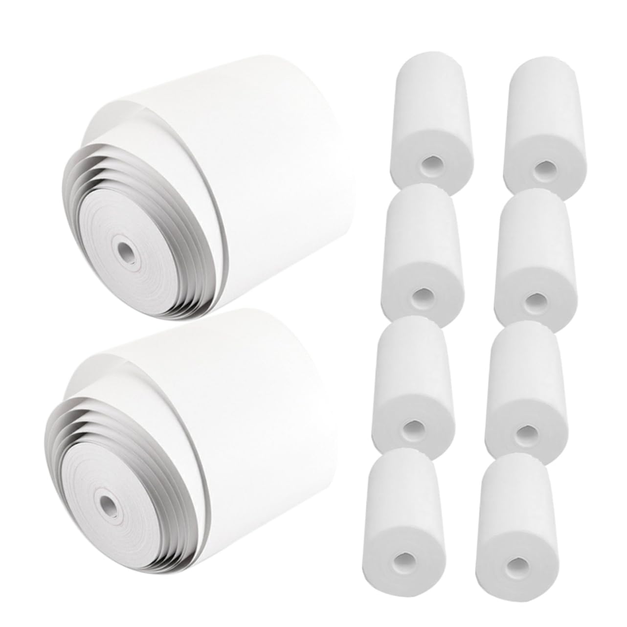 KALLORY Supermarket Cash Register Paper 20 Pcs 55mm Thermal Paper Rolls Credit Card Receipt Paper Rolls