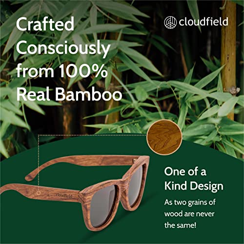 Image of cloudfield Wood Sunglasses Men & Women, 100% UVA & UVB Protection