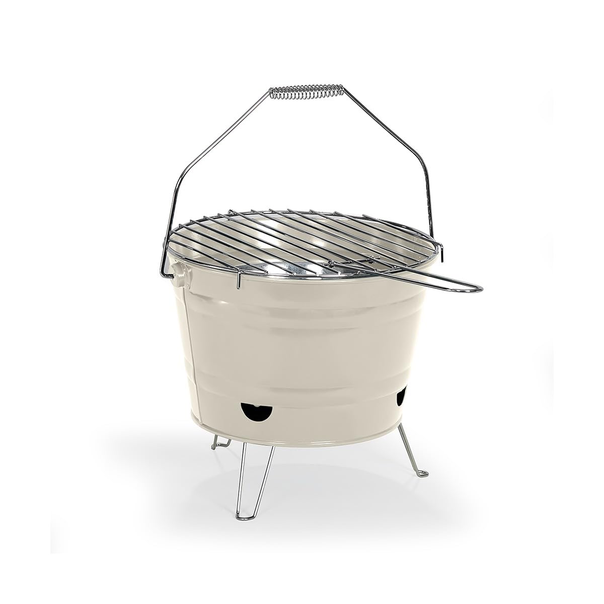 Barbecue à charbon portable LIVOO DOC327C en acier galvanisé de 27 cm