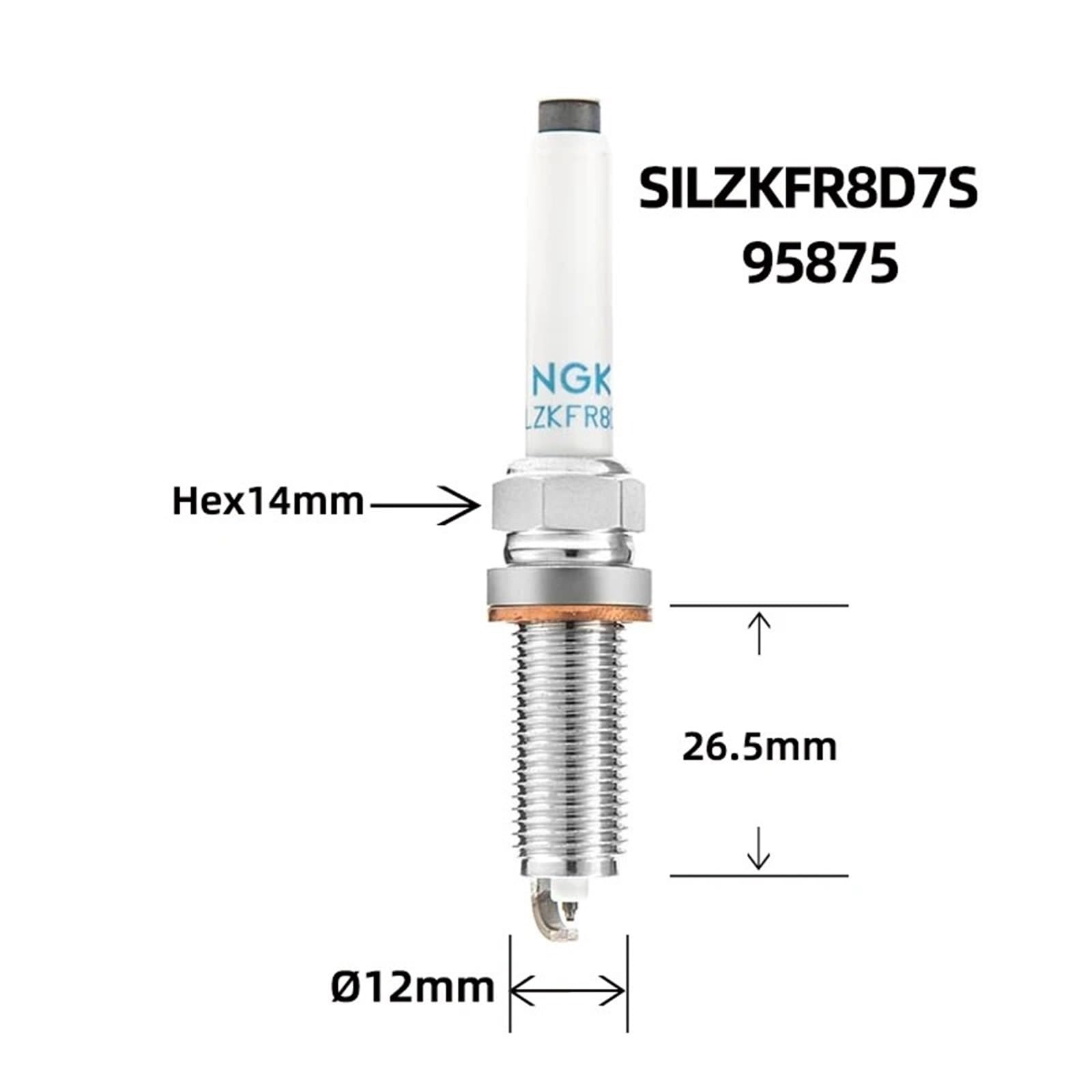 Amazon.com: NGK Iridium Platinum Spark Plug SILZKFR8D7S 95875