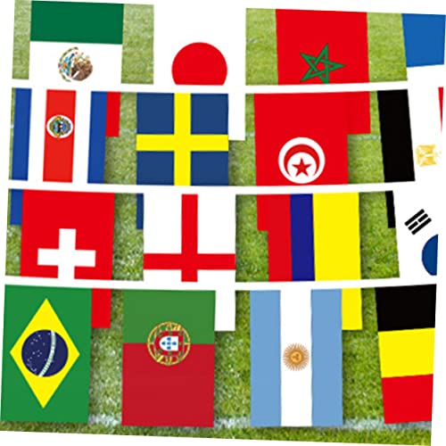 Drapeaux nationaux à cordes 100 pays pour décoration extérieure - 7