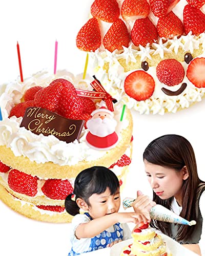 Amazon クリスマスケーキ おいもや クリスマスケーキ手作りキット 生クリーム 5号 おいもや ケーキ菓子 デニッシュ菓子 通販