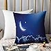 Bedding Fundas de Almohada ,Good Vibes, Telón de fondo de Chevron azul vibrante de Grunge con divertidos y divertidos persAlmohada cómodo Sofá rectángulo Funda de Cojín Decoración para El Hogar45x45cm