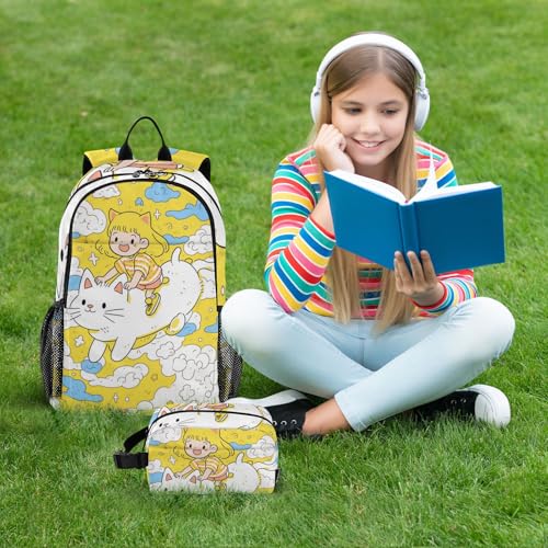 Sac à livres garçons 9-10 ans avec sac à déjeuner isotherme