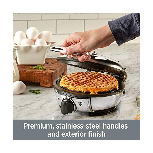 AllClad Electrics Stainless Steel Waffle Maker 4 Section Nonstick