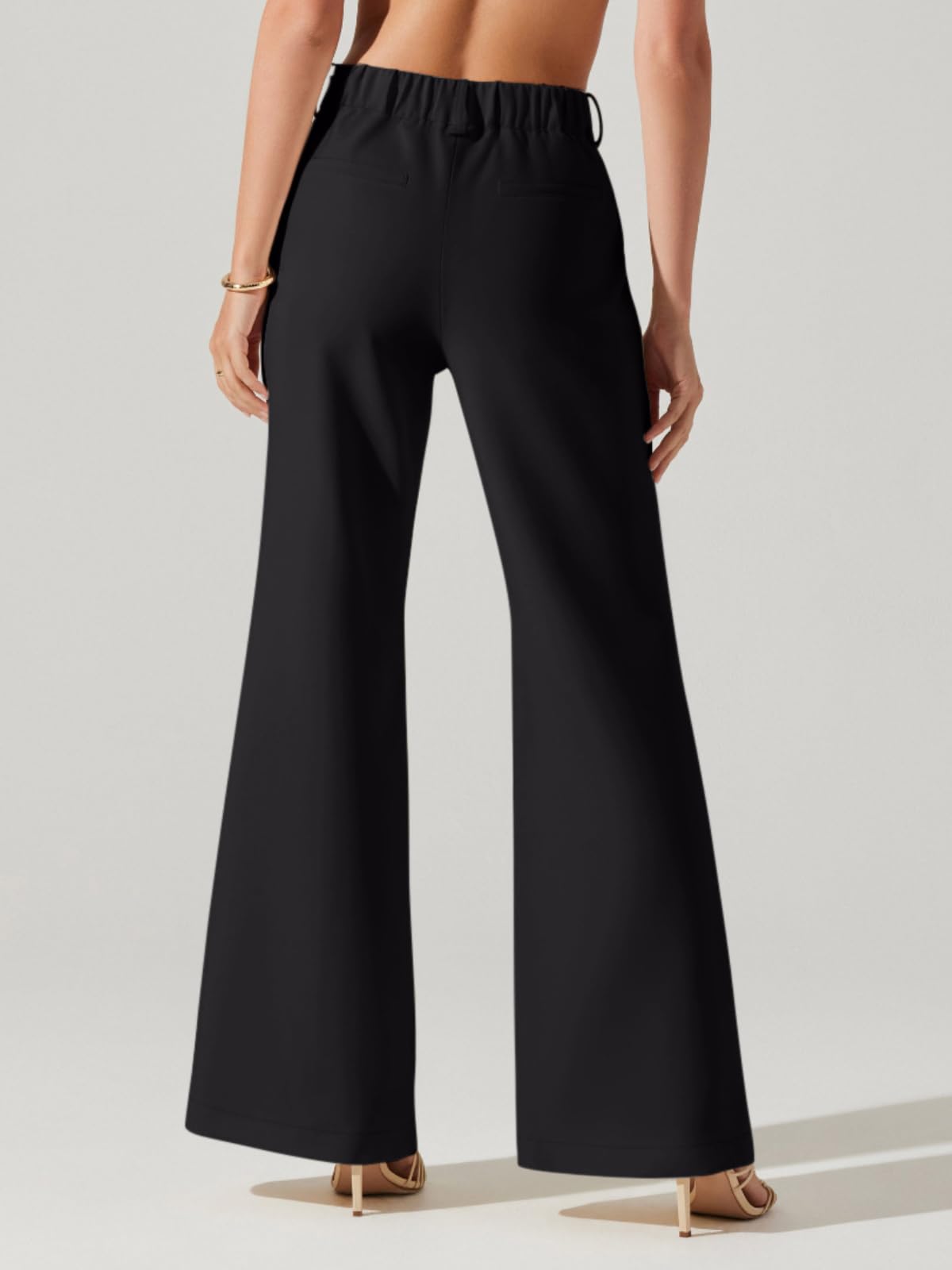 NIMIN Womens Dress Pants High Waisted Business Casual Flare Pants Work Trousers 2025 Fashion Outfits with Pockets
